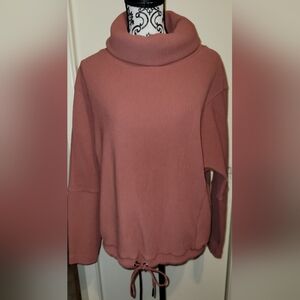 Varley Pink Turtleneck Sweater